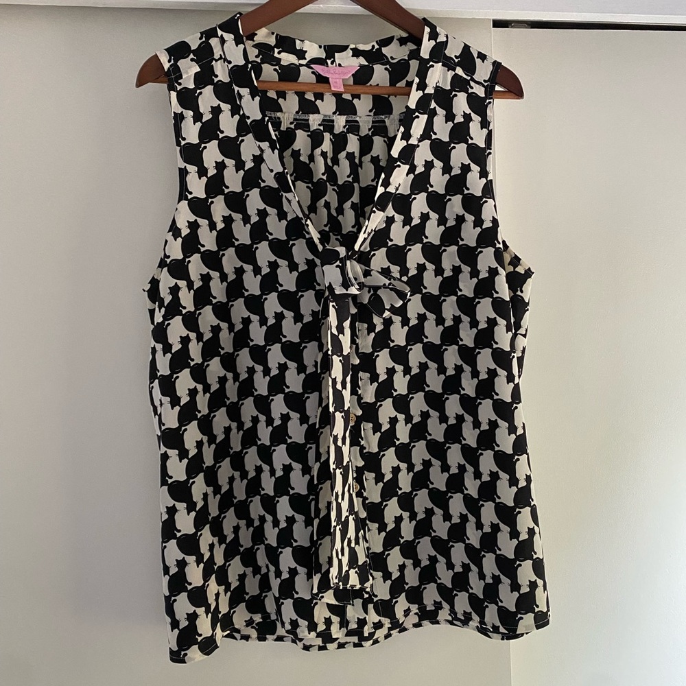 Silk Lilly Pulitzer Top size XL